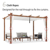 PURPLE LEAF Retractable Outdoor Curtains for Pergola, Gazebo, and More: Enjoy Your Outdoor Space in Comfort