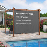 PURPLE LEAF Retractable Outdoor Curtains for Pergola, Gazebo, and More: Enjoy Your Outdoor Space in Comfort
