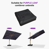 PURPLE LEAF Heavy Duty Outdoor Patio Cantilever Umbrella Base ZY04BSCJ