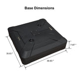 PURPLE LEAF Heavy Duty Outdoor Patio Cantilever Umbrella Base ZY04BSCJ