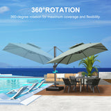 PURPLE LEAF Eco-friendly Fade Resistant Patio Umbrella High Quality Cantilever Umbrella