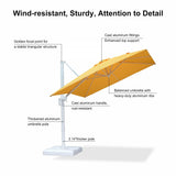 PURPLE LEAF Morden White Outdoor Umbrella Premium Aluminum Patio Cantilever Pool Sun Umbrellas