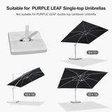 PURPLE LEAF White Patio Cantilever Umbrella Base ZY02XBBS-90