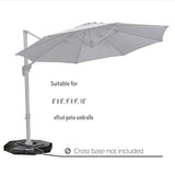 PURPLE LEAF Cantilever Umbrella Weighted Base ZY04BSSJ-60