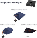 PURPLE LEAF Patio Cantilever Umbrella Weighted Base ZY01BASE-130