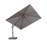 PURPLE LEAF UV Resistant Patio Umbrella with Base, Left-Right Tilt & 360° Swivel