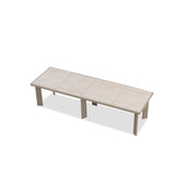 PURPLE LEAF Round & Rectangle Outdoor Dining Table HPL Aluminum Tabletop Modern Dining Table for Deck Kitchen
