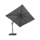 PURPLE LEAF UV Resistant Patio Umbrella with Base, Left-Right Tilt & 360° Swivel