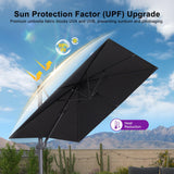PURPLE LEAF UV Resistant Patio Umbrella Affordable Outdoor Umbrella with Base