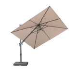 PURPLE LEAF UV Resistant Patio Umbrella with Base, Left-Right Tilt & 360° Swivel