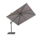 PURPLE LEAF UV Resistant Patio Umbrella with Base, Left-Right Tilt & 360° Swivel