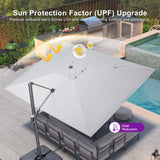 PURPLE LEAF UV Resistant Patio Umbrella Affordable Outdoor Umbrella with Base