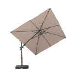 PURPLE LEAF UV Resistant Patio Umbrella with Base, Left-Right Tilt & 360° Swivel