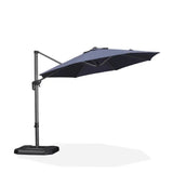 PURPLE LEAF Durable Patio Outdoor Umbrella Aluminum Round Cantilever Sun Yard Umbrellas For Pool, Deck
