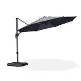 PURPLE LEAF Durable Patio Outdoor Umbrella Aluminum Round Cantilever Sun Yard Umbrellas For Pool, Deck