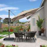 PURPLE LEAF Patio Outdoor Large Umbrella Square and Rectangular Cantilever Yard Sun Umbrellas