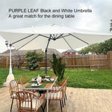 PURPLE LEAF Patio Outdoor Large Umbrella Square and Rectangular Cantilever Yard Sun Umbrellas
