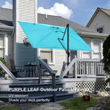 PURPLE LEAF Patio Outdoor Large Umbrella Square and Rectangular Cantilever Yard Sun Umbrellas