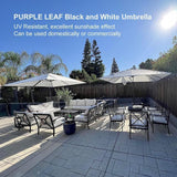 PURPLE LEAF Patio Outdoor Large Umbrella Square and Rectangular Cantilever Yard Sun Umbrellas