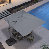 PURPLE LEAF Patio Outdoor Large Umbrella Square and Rectangular Cantilever Yard Sun Umbrellas