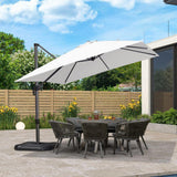 PURPLE LEAF Patio Outdoor Large Umbrella Square and Rectangular Cantilever Yard Sun Umbrellas