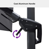 PURPLE LEAF Best Value Cantilever Patio Umbrella with Left-Right Tilt and 360° Swivel Outdoor Umbrellas