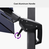 PURPLE LEAF Best Value Cantilever Patio Umbrella with Left-Right Tilt and 360° Swivel Outdoor Umbrellas