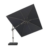 PURPLE LEAF Deluxe Left-Right Tilting Patio Umbrella Outdoor Swivel Cantilever Umbrellas