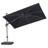 PURPLE LEAF Deluxe Left-Right Tilting Patio Umbrella Outdoor Swivel Cantilever Umbrellas