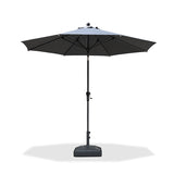 PURPLE LEAF Round Tiltable Patio Umbrella Poolside Porch Table Umbrella