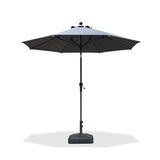 PURPLE LEAF Round Tiltable Patio Umbrella Poolside Porch Table Umbrella