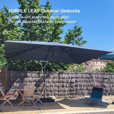 PURPLE LEAF Patio Outdoor Large Umbrella Square and Rectangular Cantilever Yard Sun Umbrellas