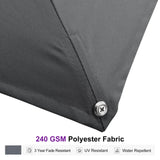 PURPLE LEAF Outdoor Sun Heavy Duty Large Cantilever Umbrella with Base