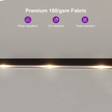 PURPLE LEAF Double Sided Patio Umbrella with Light Large Market Umbrellas with Base