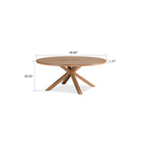 PURPLE LEAF Round & Rectangle Outdoor Dining Table HPL Aluminum Tabletop Modern Dining Table for Deck Kitchen
