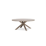 PURPLE LEAF Round & Rectangle Outdoor Dining Table HPL Aluminum Tabletop Modern Dining Table for Deck Kitchen