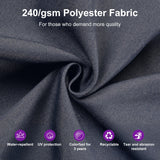 PURPLE LEAF UV50+ Fade Resistant Cantilever Umbrella, Patio Umbrellas with Base