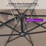 PURPLE LEAF UV Resistant Patio Umbrella Affordable Outdoor Umbrella with Base