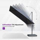 PURPLE LEAF UV Resistant Patio Umbrella Affordable Outdoor Umbrella with Base