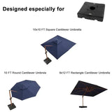 PURPLE LEAF Patio Cantilever Umbrella Weighted Base ZY01BASE-130
