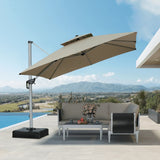 PURPLE LEAF Premium Patio Umbrella Classic SUNBRELLA Cantilever Umbrellas