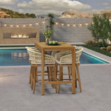 PURPLE LEAF Outdoor Bar Stools Counter Stools Rattan Bar Stools Chair with Backrest for Indoor or Outdoor, Kitchen lsland