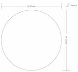 Pontalina Round White Mirror - Clearance