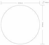 Pontalina Round White Mirror - Clearance