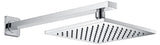 Viace Series 1-Spray 8 in. Fixed Showerhead in Polished Chrome