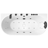 Stone Bell Flatbottom Freestanding Whirlpool and Air Bathtub with Center Drain and Faucet in Various Colors