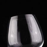 Crystal Wine Glasses Diamond Filled Stem, Large 18 Ounces