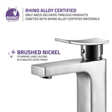 Promenade Single Hole Single Handle Bathroom Faucet in Brushed Nickel