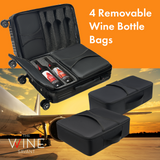 Wine Bottle Suitcase | Holds 10 Standard 750 ML Size Bottles