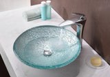 Arc Series Vessel Sink in Clear Glass